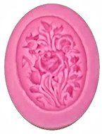 Flower Cameo Silicone Mold for Fondant, Gum Paste, Chocolate, Crafts N2