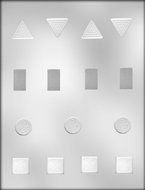 CK Products Triangle, Rectangle, Round, and Square Chocolate Mold