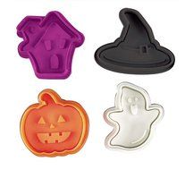 Fox Run Brands 67065 4-Piece Halloween Fondant Plunger Cutter Set