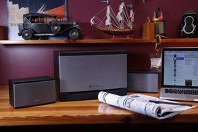Thonet and Vander Laut Bluetooth 340 Watt Wood Multimedia Audio Speaker System, 2.1 Stereo Speakers with Integrated...