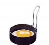 Amco Houseworks Round Egg Rings Set of 2, Non Stick Stainless Handle, Pancakes 2 N2