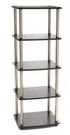 Convenience Concepts Designs2Go X-Tra Storage 5-Tier Media Tower, Black