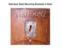 TikiToonz 320 Watt Pair 2-Way Outdoor Weather Resistant Tiki Speakers