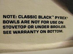 PYREX Black Mixing Bowl Nesting Set N9