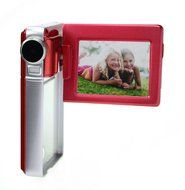 Vivitar DVR925-RED/KIT-AMX 8.1 MP HD Digital Video Camera with 2-Inch LCD, Red