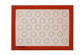 100% food grade silicone baking mat for macaron 44 circles white 11.8 X 15.7 inch N11