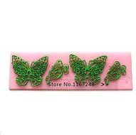 Joinor Butterfly Shape Silicone Mold Lace Cake Molds Fondant Tools Cake Decorating Tools Silicone Chocolate Icing...