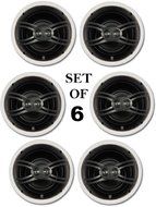 Yamaha NSIW280CWH3P Set of 6 Easy-to-install In-Ceiling 3-Wa N3