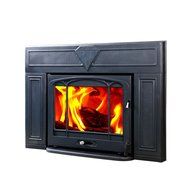 HiFlame Wood Burning Fireplace Insert HF577IU3 Paint Black N2