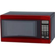 Microwave Oven 0.7 cu ft Digital In Red 700W
