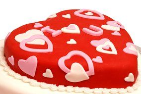 Marathon Housewares KW200019 Premium Silicone Bakeware Heart Cake Pan - Red