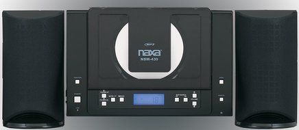 NAXA Electronics NSM-439 Wireless MP3/CD Microsystem with Bluetooth