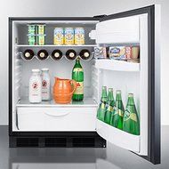 Summit FF63BSSHH 24&quot; Freestanding Compact Refrigerator with 5.5 cu. ft. Capacity Adjustable Spill Proof Glass... N2