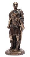 Gaius Julius Caesar in Roman Military Uniform Statue Bronze Finish N2