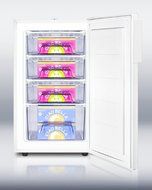 Summit FS407L 20" Medically Approved Upright Freezer with 2.8 cu. ft. Capacity Factory-Installed Lock Hospital...