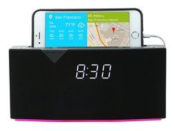 WITTI Design BEDDI Smart Radio Alarm Clock Speaker with Smart Home Integration, Black N9
