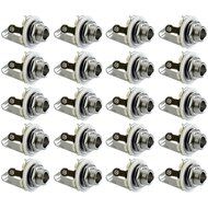 GLS Audio 1/4" Jacks Female TS Mono Panel Mount Jack - 20 PACK