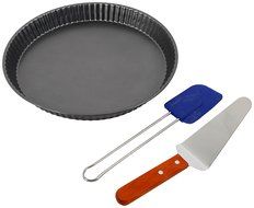 Gibson Home Mael 11.5&quot; Non-Stick Round Pie Pan Set, Multicolor