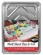 Handi Foil Eco Foil Half Sheet Cake Pan and Lid -- 9 per case. N2