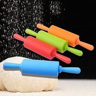 Y&amp;XL&amp;H Mini Silicone Rolling Pin Dia.4.3cm x L 22cm Food Safe Silicone Material Random Colors N6