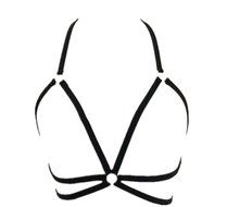 Underwear, PHOTNO Alluring Women Harness Bra Elastic Cage Bra Strappy Hollow Out Bra Bustier N2