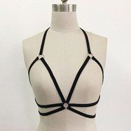Underwear, PHOTNO Alluring Women Harness Bra Elastic Cage Bra Strappy Hollow Out Bra Bustier N3