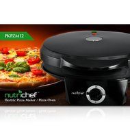 NutriChef PKPZM12 Pizza Maker Pizza Oven - Black N3