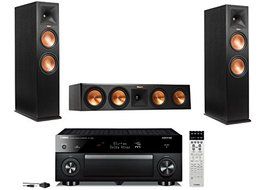 Klipsch Reference Premiere RP-280FA Atmos Speaker Package with Yamaha RX-A1050 Surround Receiver