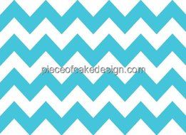 1/4 Sheet ~ Turquoise Chevron Background Birthday ~ Edible Image Cake/Cupcake Topper!!! N2