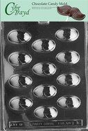 Cybrtrayd E016 Eggs Easter Chocolate/Candy Mold, Medium/Large