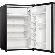Danby DCR044A2BSLDD Designer Compact Refrigerator/Freezer, 4.4 Cubic Feet, Black/Spotless Steel