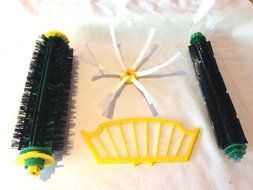 Irobot Bristle &amp; Beater Brush + Filter + 6 Spoke Side Brush Set for Irobot for the 500 and 600 Series