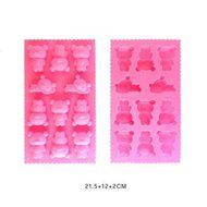 [Two Packed]11 Cavity Winnie Bear Silicone Mold Pan for Cake, Biscuit, Ice Cube, Chocolate, Candy, Soap, Candle... N2