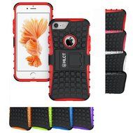 iPhone 7 Case, HLCT Rugged Shock Proof Dual-Layer Case with Built-In Kickstand for iPhone 7 4.7 Inch (Orange) N2