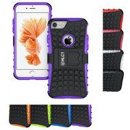 iPhone 7 Case, HLCT Rugged Shock Proof Dual-Layer Case with Built-In Kickstand for iPhone 7 4.7 Inch (Orange) N3