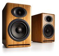 Audioengine P4 Passive Bookshelf Speakers and N22 Audio Amplifier Desktop Audio Speaker System (Natural) N3