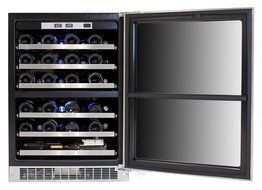 Marvel MPRO6DZE-BS-LR 24-Inch Professional Dual Zone Wine Cellar