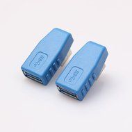 Sizet Vertical Right Angled USB 3.0 Male to Female 90&iexcl;&atilde; Adapter Coupler Connector Plug Left Angle and Right Angle... N2