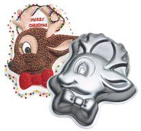 Wilton Cake Pan: Rudy Rudolph Reindeer Christmas Holiday Cake Pan Mold