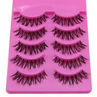 GUAngqi 5 Pairs Natural Look Fake Eye Lash False Eyelashes Extension Makeup