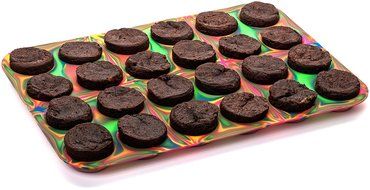 Silicone Mini Muffin Top Pan - 24 Cup Multi Colored Non Stick Easy To Clean Dishwasher Friendly Food Grade Non... N6