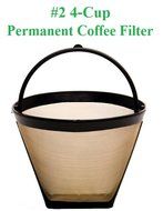 1 X 4-Cup Cone Shape Permanent Coffee Filter fits Mr. Coffee 4 Cup Coffeemakers