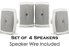 Yamaha All Weather Indoor &amp; Outdoor Wall Mountable Natural Sound 130 watt 2-way Acoustic Suspension Speakers (... N4