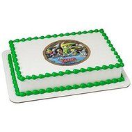 8&quot; Round - The Legend of Zelda Birthday - Edible Cake/Cupcake Party Topper!!! N3