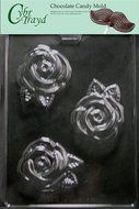 Cybrtrayd Fruits and Vegetables Chocolate Candy Mold, Large Rose