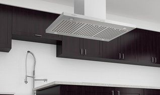 Ancona Aero Island IV 630 CFM Island Mount Range Hood, 36-Inch N2