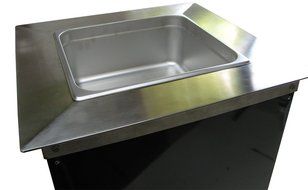 Drop-in Commercial Refrigeration Cold Well Chiller Insert for Coffee Counters to keep Milk &amp; Cream refrigerated... N2