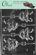 Cybrtrayd C055 Silly Reindeer Lolly Life of the Party Chocolate Candy Mold with Exclusive Cybrtrayd Copyrighted...