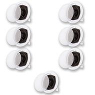 Acoustic Audio R191 In Ceiling / In Wall 7 Speaker Set 2 Way Home Theater 1400 Watt R191-7S