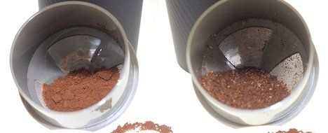 Portable Burr Manual Ceramic Adjustable All in One Coffee Grinder Mug (black) N7